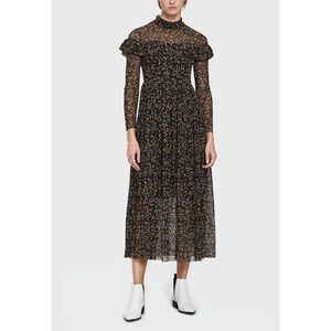 Ganni Tilden mesh maxi dress